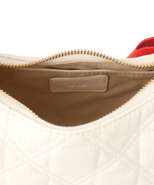 VIS(ビス)の「ハートチャーム付き2WAYキルトバッグ(ハンドバッグ・レディース・オフホワイト/ブラック/ピンク系その他2・FREE)」の17枚目の写真