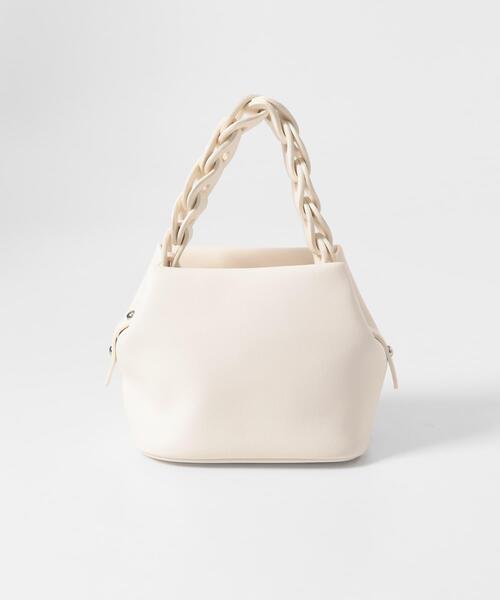 SENSE OF PLACE by URBAN RESEARCH（センスオブプレイスバイアーバンリサーチ）の「チェーンハンドルパフバッグ（ショルダーバッグ・レディース・アイボリー/ライトブルー/ブラック・ONE）」の16枚目の写真