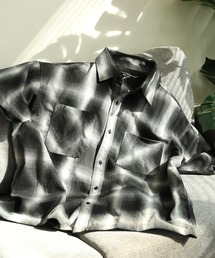 Jungle Storm | JUNGLE STORM リサイクル糸 オンブレチェックシャツ 半袖(シャツ/ブラウス)