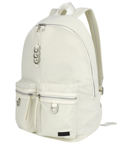MAHAGRID(マハグリッド)の「『mahagrid/マハグリッド』 Two-Pocket Backpack/ツーポケットバックパック(バックパック/リュック・レディース・アイボリー/ブラック・FREE)」の1枚目の写真