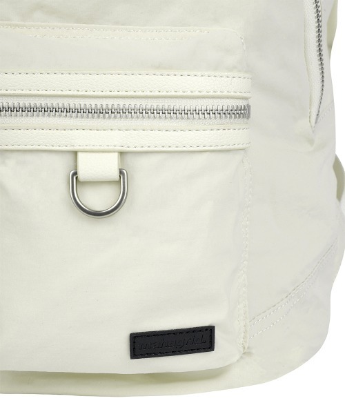 MAHAGRID(マハグリッド)の「『mahagrid/マハグリッド』 Two-Pocket Backpack/ツーポケットバックパック(バックパック/リュック・レディース・アイボリー/ブラック・FREE)」の15枚目の写真
