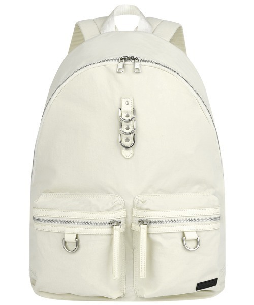 MAHAGRID(マハグリッド)の「『mahagrid/マハグリッド』 Two-Pocket Backpack/ツーポケットバックパック(バックパック/リュック・レディース・アイボリー/ブラック・FREE)」の11枚目の写真