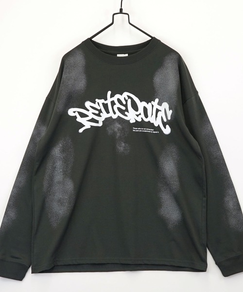 L'atelier(ラトリエ)の「グラフィック Tシャツ 長袖 Tシャツ(Tシャツ/カットソー・メンズ・チョコ/ブラック系その他/ブラック・L/M/LL)」の10枚目の写真