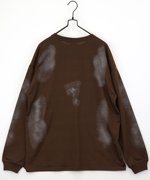 L'atelier(ラトリエ)の「グラフィック Tシャツ 長袖 Tシャツ(Tシャツ/カットソー・メンズ・チョコ/ブラック系その他/ブラック・L/M/LL)」の16枚目の写真