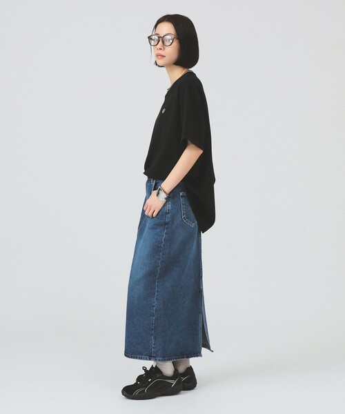 FRED PERRY（フレッドペリー）の「【別注】FRED PERRY / リラックスド ピケ Tシャツ（Tシャツ/カットソー・レディース・ナチュラル/ブラック・10）」の5枚目の写真