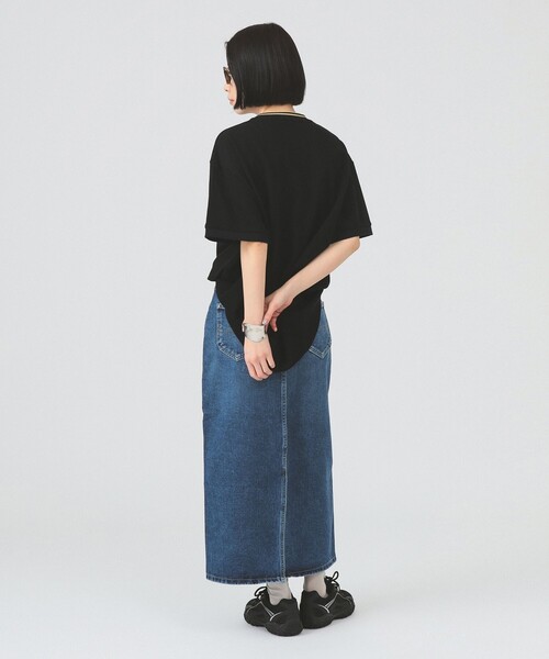 FRED PERRY（フレッドペリー）の「【別注】FRED PERRY / リラックスド ピケ Tシャツ（Tシャツ/カットソー・レディース・ナチュラル/ブラック・10）」の6枚目の写真