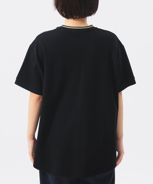 FRED PERRY（フレッドペリー）の「【別注】FRED PERRY / リラックスド ピケ Tシャツ（Tシャツ/カットソー・レディース・ナチュラル/ブラック・10）」の10枚目の写真