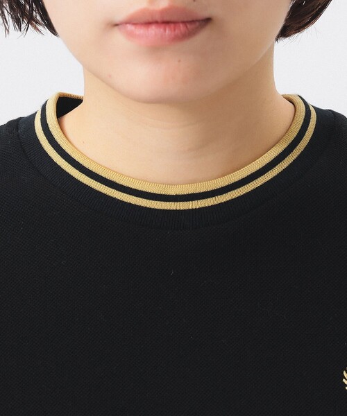 FRED PERRY（フレッドペリー）の「【別注】FRED PERRY / リラックスド ピケ Tシャツ（Tシャツ/カットソー・レディース・ナチュラル/ブラック・10）」の11枚目の写真