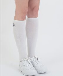 DOYOUKNOWMC（ドゥーユーノーエムシー）の「オールシーズン ソリッドホワイト 綿 スパンデックス ニーソックス（ソックス/靴下）」