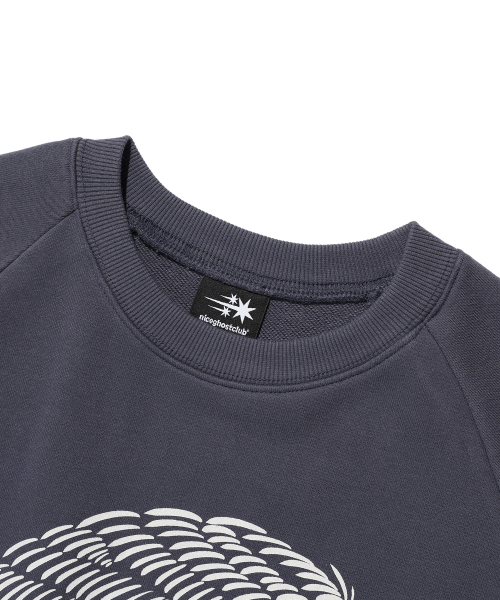 NICE GHOST CLUB(ナイスゴーストクラブ)の「3STARS HEAD SWEATSHIRTS_PURPLE(NG2EFUM441A)(スウェット・レディース・その他・S/M/L)」の3枚目の写真