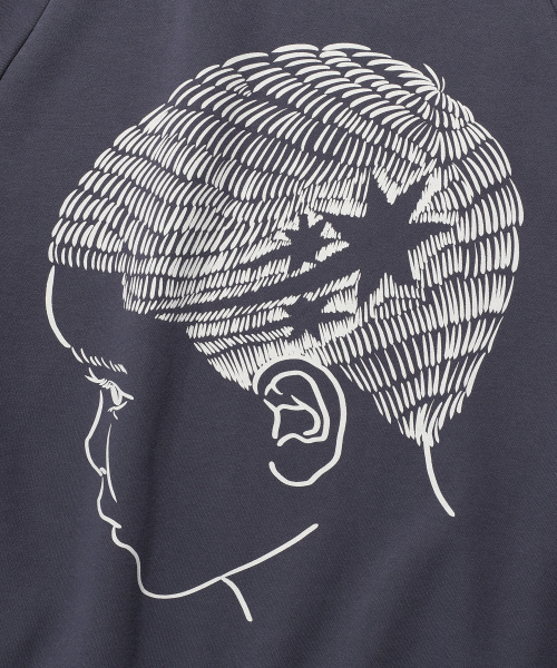 NICE GHOST CLUB(ナイスゴーストクラブ)の「3STARS HEAD SWEATSHIRTS_PURPLE(NG2EFUM441A)(スウェット・レディース・その他・S/M/L)」の4枚目の写真