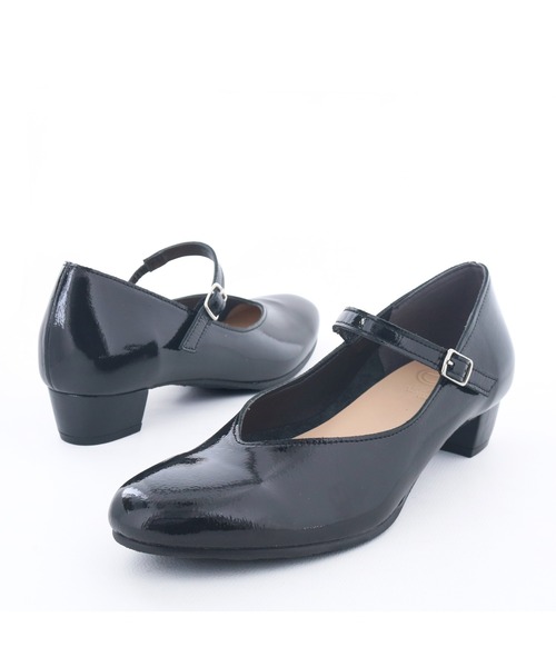 ENあしながおじさん（エンアシナガオジサン）の「防水│ストラップパンプス　3760009（パンプス・レディース・クリアブラック/ベージュ/ブラック・22.5cm/24.5cm/24cm/23.5cm/23cm）」の11枚目の写真