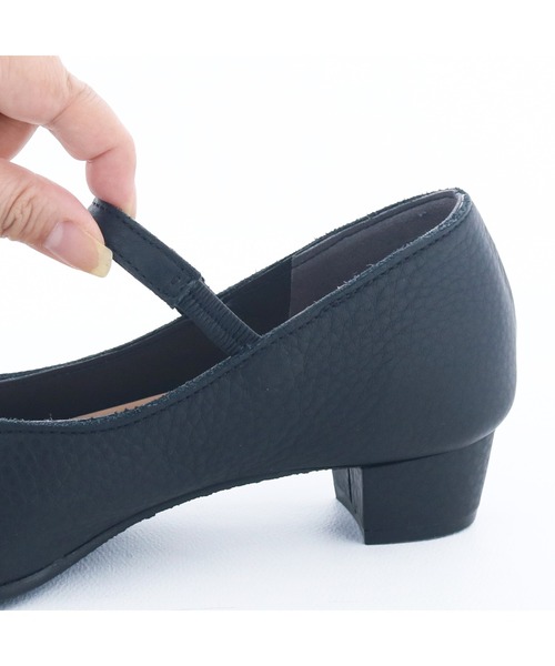 ENあしながおじさん（エンアシナガオジサン）の「防水│ストラップパンプス　3760009（パンプス・レディース・クリアブラック/ベージュ/ブラック・22.5cm/24.5cm/24cm/23.5cm/23cm）」の14枚目の写真