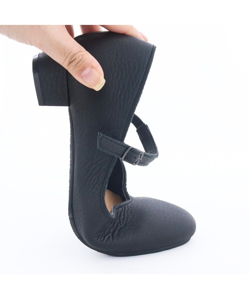 ENあしながおじさん（エンアシナガオジサン）の「防水│ストラップパンプス　3760009（パンプス・レディース・クリアブラック/ベージュ/ブラック・22.5cm/24.5cm/24cm/23.5cm/23cm）」の15枚目の写真