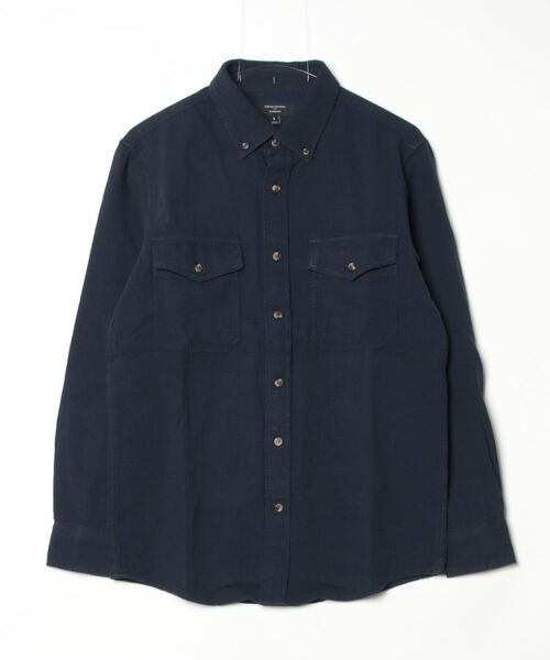 BANANA REPUBLIC FACTORY STORE(バナナリパブリック ファクトリーストア)の「BANANA REPUBLIC FACTORY STORE スタンダードフィット ダブルウィーブ シャツ(シャツ/ブラウス・メンズ・アイボリー/グリーン/ネイビー・M/XL/S/L)」の8枚目の写真