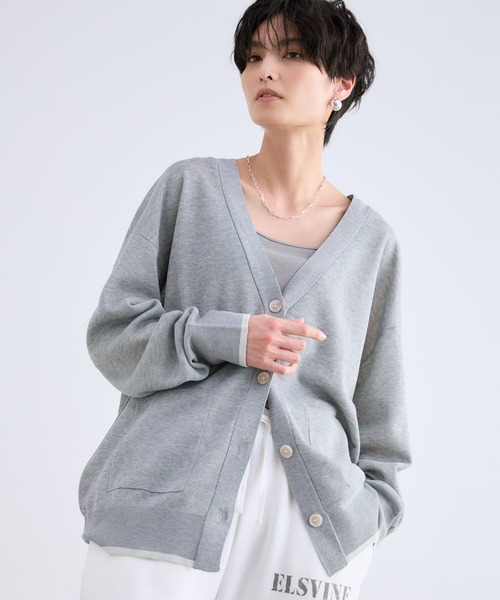 BARNYARDSTORM(バンヤードストーム)の「BARNYARDSTORM / シア-バックロゴカーディガン / ハンドウォッシャブル(カーディガン/ボレロ・レディース・ブラック/オフホワイト/グレー・FREE)」の17枚目の写真