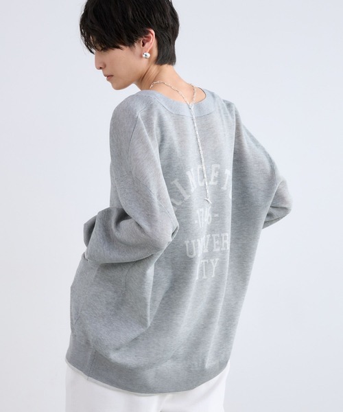 BARNYARDSTORM(バンヤードストーム)の「BARNYARDSTORM / シア-バックロゴカーディガン / ハンドウォッシャブル(カーディガン/ボレロ・レディース・ブラック/オフホワイト/グレー・FREE)」の18枚目の写真