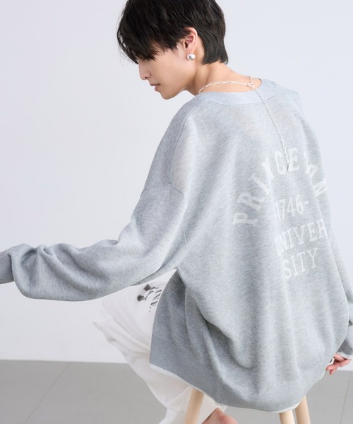 BARNYARDSTORM(バンヤードストーム)の「BARNYARDSTORM / シア-バックロゴカーディガン / ハンドウォッシャブル(カーディガン/ボレロ・レディース・ブラック/オフホワイト/グレー・FREE)」の11枚目の写真