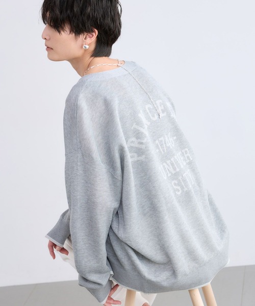 BARNYARDSTORM(バンヤードストーム)の「BARNYARDSTORM / シア-バックロゴカーディガン / ハンドウォッシャブル(カーディガン/ボレロ・レディース・ブラック/オフホワイト/グレー・FREE)」の19枚目の写真