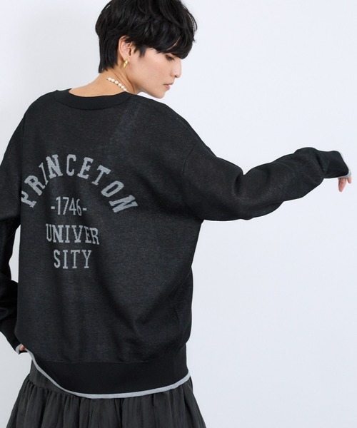 BARNYARDSTORM(バンヤードストーム)の「BARNYARDSTORM / シア-バックロゴカーディガン / ハンドウォッシャブル(カーディガン/ボレロ・レディース・ブラック/オフホワイト/グレー・FREE)」の13枚目の写真