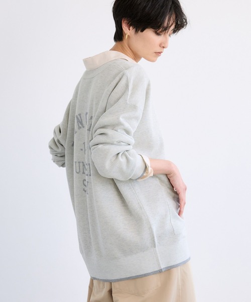 BARNYARDSTORM(バンヤードストーム)の「BARNYARDSTORM / シア-バックロゴカーディガン / ハンドウォッシャブル(カーディガン/ボレロ・レディース・ブラック/オフホワイト/グレー・FREE)」の15枚目の写真