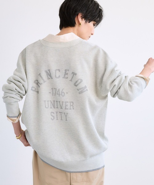 BARNYARDSTORM(バンヤードストーム)の「BARNYARDSTORM / シア-バックロゴカーディガン / ハンドウォッシャブル(カーディガン/ボレロ・レディース・ブラック/オフホワイト/グレー・FREE)」の6枚目の写真