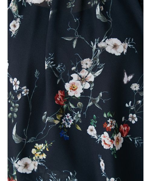 FRAY I.D(フレイアイディー)の「フラワープリントギャザーフリルブラウス(シャツ/ブラウス・レディース・アイボリー/ミント/ネイビー・F)」の19枚目の写真