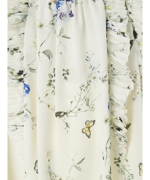 FRAY I.D(フレイアイディー)の「フラワープリントギャザーフリルブラウス(シャツ/ブラウス・レディース・アイボリー/ミント/ネイビー・F)」の21枚目の写真