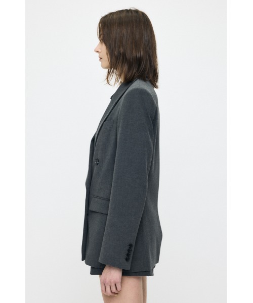 MOUSSY（マウジー）の「【26年SS新作】【セットアップ対応】DOUBLE BREASTED ジャケット（テーラードジャケット・レディース・チャコールグレー/ネイビー/ライトベージュ・1/2）」の10枚目の写真