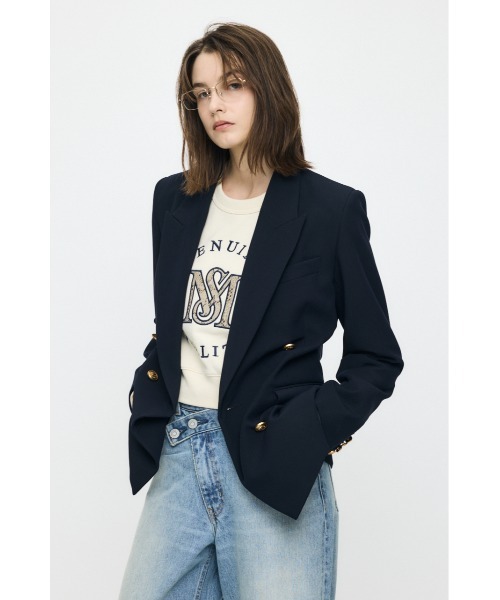 【完売品】26年SS新作moussy DOUBLE BREASTED ジャケット 26年SS新作】【セットアップ対応】DOUBLE BREASTED ジャケット