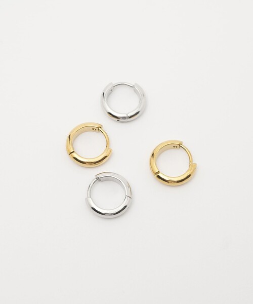 CITEN(シテン)の「<CITEN>ステンレスミニフープワンタッチピアス(ピアス(両耳用)・レディース・ゴールド/シルバー・FREE)」の10枚目の写真