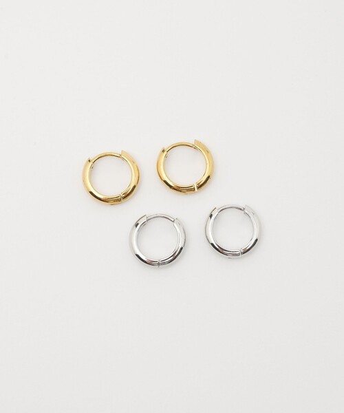 CITEN(シテン)の「<CITEN>ステンレスミニフープワンタッチピアス(ピアス(両耳用)・レディース・ゴールド/シルバー・FREE)」の11枚目の写真