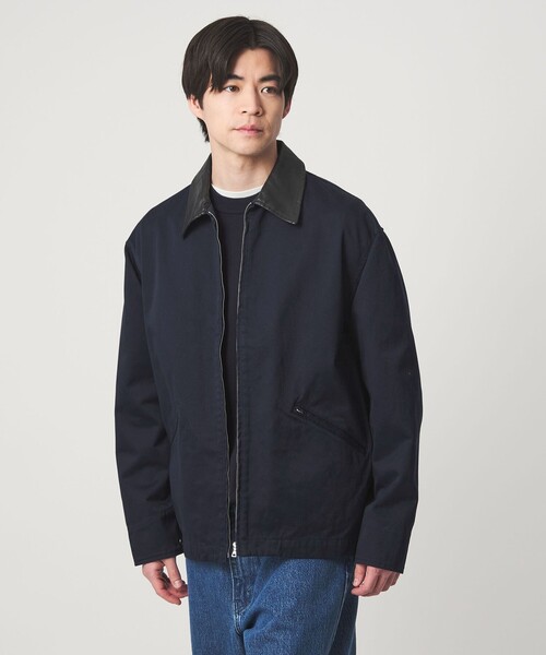 green label relaxing（グリーンレーベルリラクシング）の「ウエストポイント ジップアップ ブルゾン（ブルゾン・メンズ・ネイビー/ライトグレー・XL/M/S/L）」の2枚目の写真