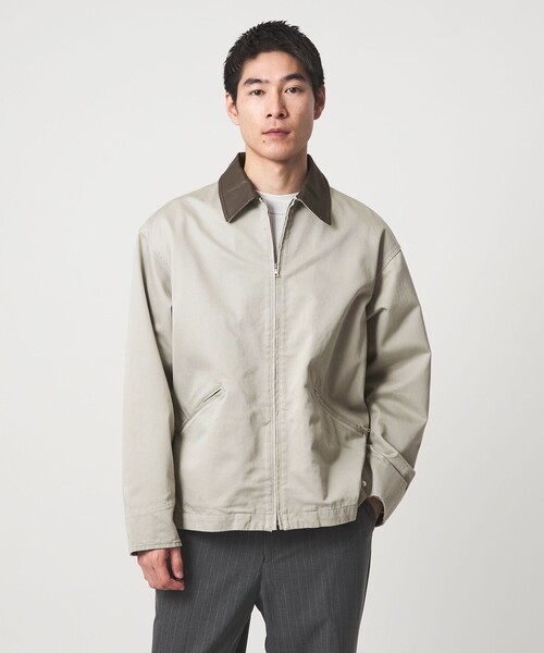 green label relaxing（グリーンレーベルリラクシング）の「ウエストポイント ジップアップ ブルゾン（ブルゾン・メンズ・ネイビー/ライトグレー・XL/M/S/L）」の3枚目の写真