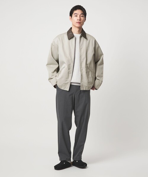 green label relaxing（グリーンレーベルリラクシング）の「ウエストポイント ジップアップ ブルゾン（ブルゾン・メンズ・ネイビー/ライトグレー・XL/M/S/L）」の4枚目の写真