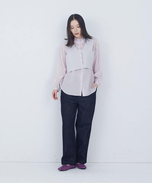 ADIEU TRISTESSE(アデュートリステス)の「スクエアトゥバレエシューズ(バレエシューズ・レディース・パープル/ブラック/ブルーグレー・M/L/S)」の9枚目の写真
