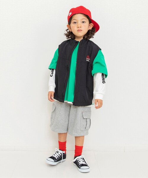 BREEZE(ブリーズ)の「ワイドカットカーゴパンツ_ジュニア対応(カーゴパンツ・キッズ・グレー/ピンク・90/100/110/120/130/140/150)」の5枚目の写真