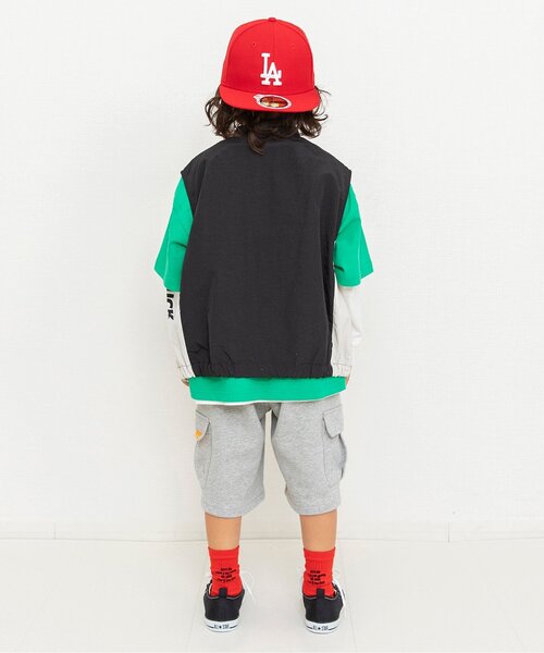 BREEZE(ブリーズ)の「ワイドカットカーゴパンツ_ジュニア対応(カーゴパンツ・キッズ・グレー/ピンク・90/100/110/120/130/140/150)」の6枚目の写真