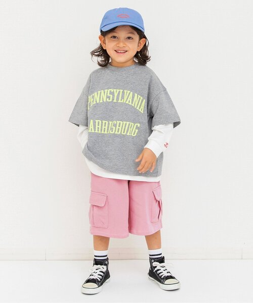 BREEZE(ブリーズ)の「ワイドカットカーゴパンツ_ジュニア対応(カーゴパンツ・キッズ・グレー/ピンク・90/100/110/120/130/140/150)」の10枚目の写真