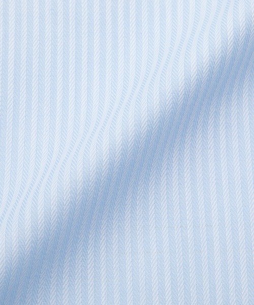 TOKYO SHIRTS（トウキョウシャツ）の「【吸水速乾】 形態安定ノンアイロン ワイド 長袖ビジネスワイシャツ（大きいサイズ・長いサイズ）（ビジネスシャツ・メンズ・サックスブルー・首回り39cm-裄丈88cm/首回り41cm-裄丈90cm/首回り42cm-裄丈90cm/首回り45cm-裄丈82cm/首回り45cm-裄丈86cm/首回り45cm-裄丈90cm/首回り47cm-裄丈86cm/首回り47cm-裄丈90cm）」の5枚目の写真