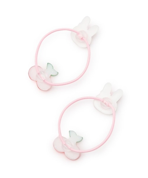KP DECO（ケーピーデコ）の「mimiちゃん×チェリー ヘアポニー（ヘアゴム・キッズ・ラベンダー/ピンク・FREE）」の3枚目の写真