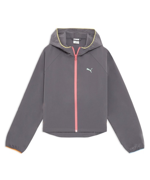 PUMA(プーマ)の「PUMA プーマ ウィメンズ トレーニング ストレッチ ウーブンジャケット(ブルゾン・レディース・ダークグレー/ブラック・SMALL/X-LARGE/MEDIUM/LARGE)」の1枚目の写真