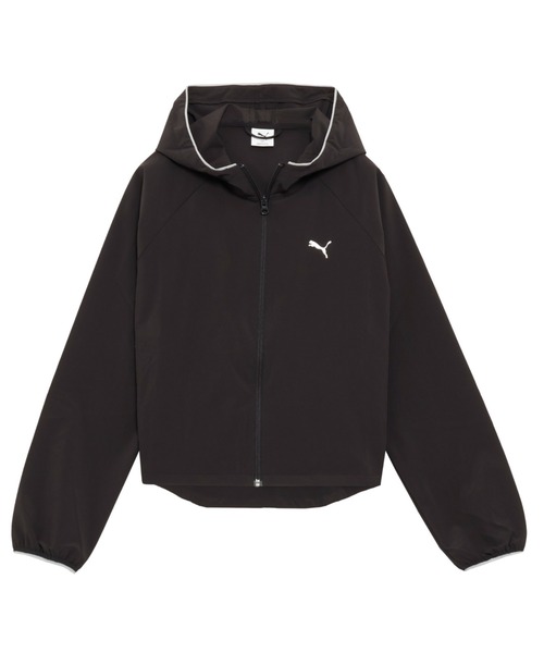 PUMA(プーマ)の「PUMA プーマ ウィメンズ トレーニング ストレッチ ウーブンジャケット(ブルゾン・レディース・ダークグレー/ブラック・SMALL/X-LARGE/MEDIUM/LARGE)」の2枚目の写真