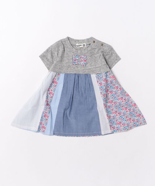 RAGMART(ラグマート)の「パッチワークチュニック(チュニック・キッズ・グレー/イエロー・95cm/90cm/80cm)」の2枚目の写真