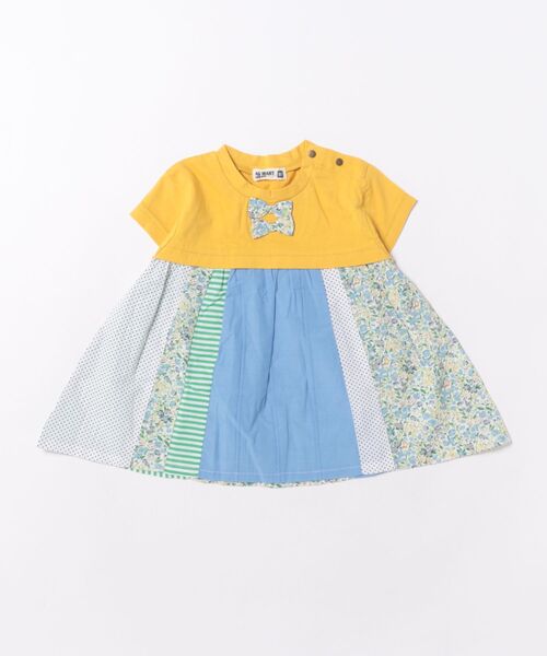 RAGMART(ラグマート)の「パッチワークチュニック(チュニック・キッズ・グレー/イエロー・95cm/90cm/80cm)」の1枚目の写真