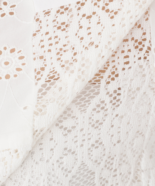 JOURNAL STANDARD relume（ジャーナルスタンダード　レリューム）の「《追加》パッチワークレースショートシャツ（シャツ/ブラウス・レディース・ホワイト・FREE）」の20枚目の写真