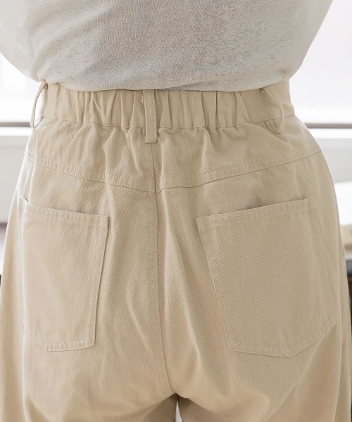 slattgir(スラットジール)の「高身長 ツイルタックワイドパンツ(トールサイズ)Essenave(その他パンツ・レディース・カーキ/ライトベージュ・TM/TL/TLL/T3L)」の18枚目の写真