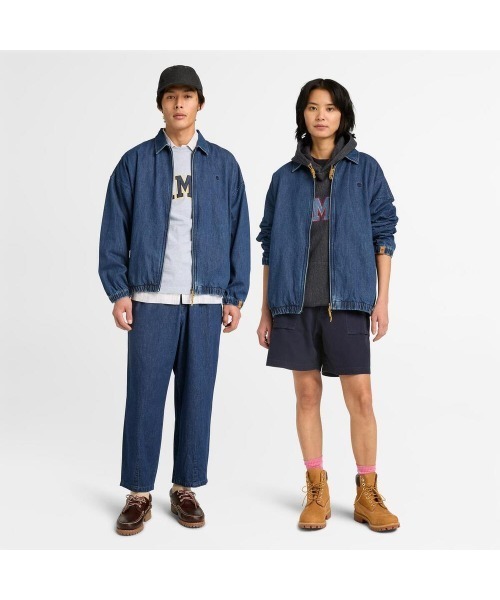 Timberland(ティンバーランド)の「ストラザム ボマー ジャケット ユニセックス(デニムジャケット・メンズ・ダークラベンダー・XX-LARGE/X-LARGE/SMALL/MEDIUM/LARGE)」の2枚目の写真