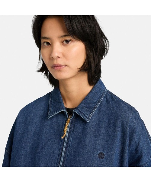 Timberland(ティンバーランド)の「ストラザム ボマー ジャケット ユニセックス(デニムジャケット・メンズ・ダークラベンダー・XX-LARGE/X-LARGE/SMALL/MEDIUM/LARGE)」の5枚目の写真