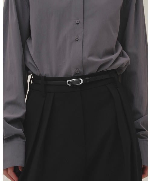 TODAYFUL（トゥデイフル）の「Oval Backle Narrow Belt（ベルト・レディース・シルバー・FREE）」の7枚目の写真